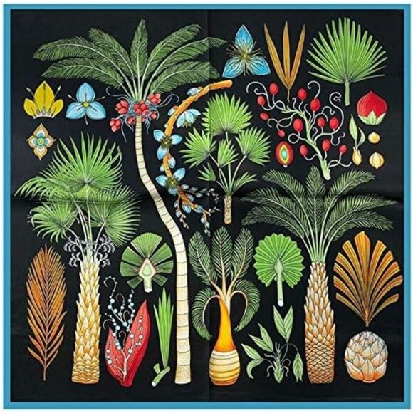 Mulberry Silk Digital Printed Neckerchief For Women's - Picture 2 of 7